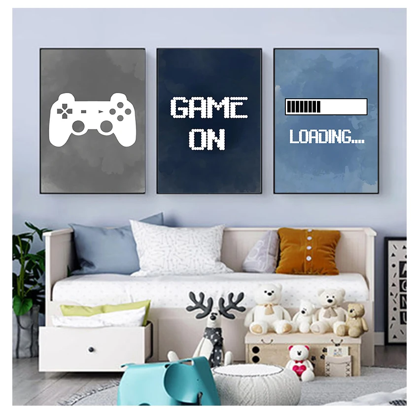 Gaming Accessories Wall - Dekoracje ścienne do pokoju dziecięcego dla