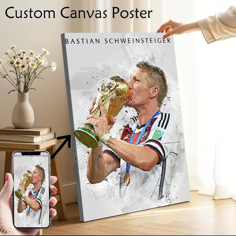 Gaming Accessories Wall - Plakat na płótnie Bastian Schweinsteiger, personalizowane